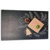 GLASS PROTECTIVE PLATE FOR STOVE 80x52 CHRISTMAS