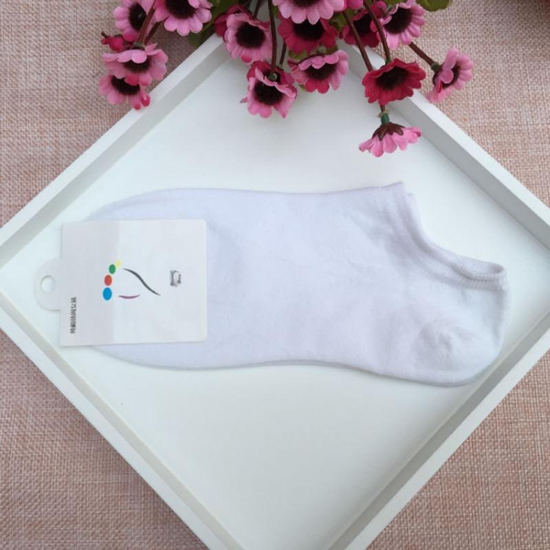 Women's Summer New Solid Color Candy Color Boat Socks