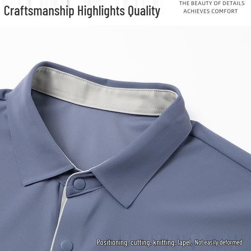 Yalu Men's Ice Silk Stretch Polo Shirt