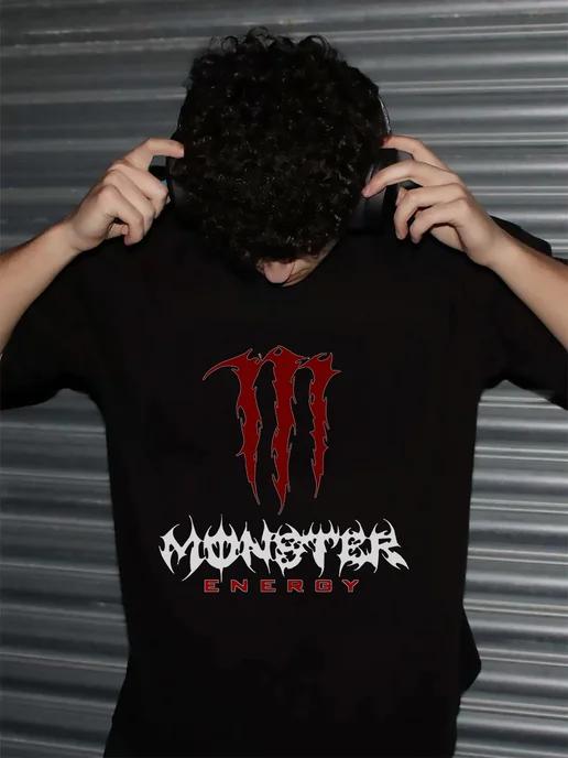 Oversized Y2K Monster Energy T-shirt M