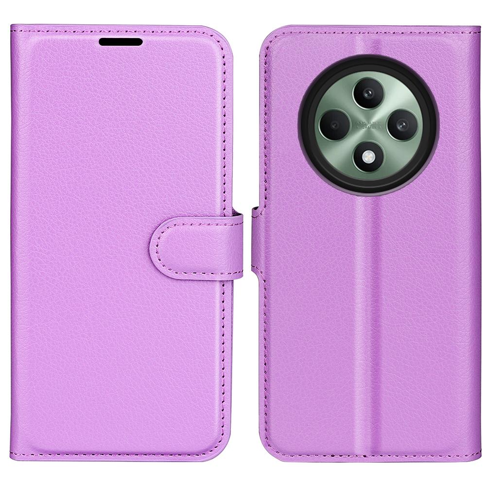 For Oppo Reno12 F 5G Phone Case Litchi Texture Anti-Drop Leather Wallet Cover
