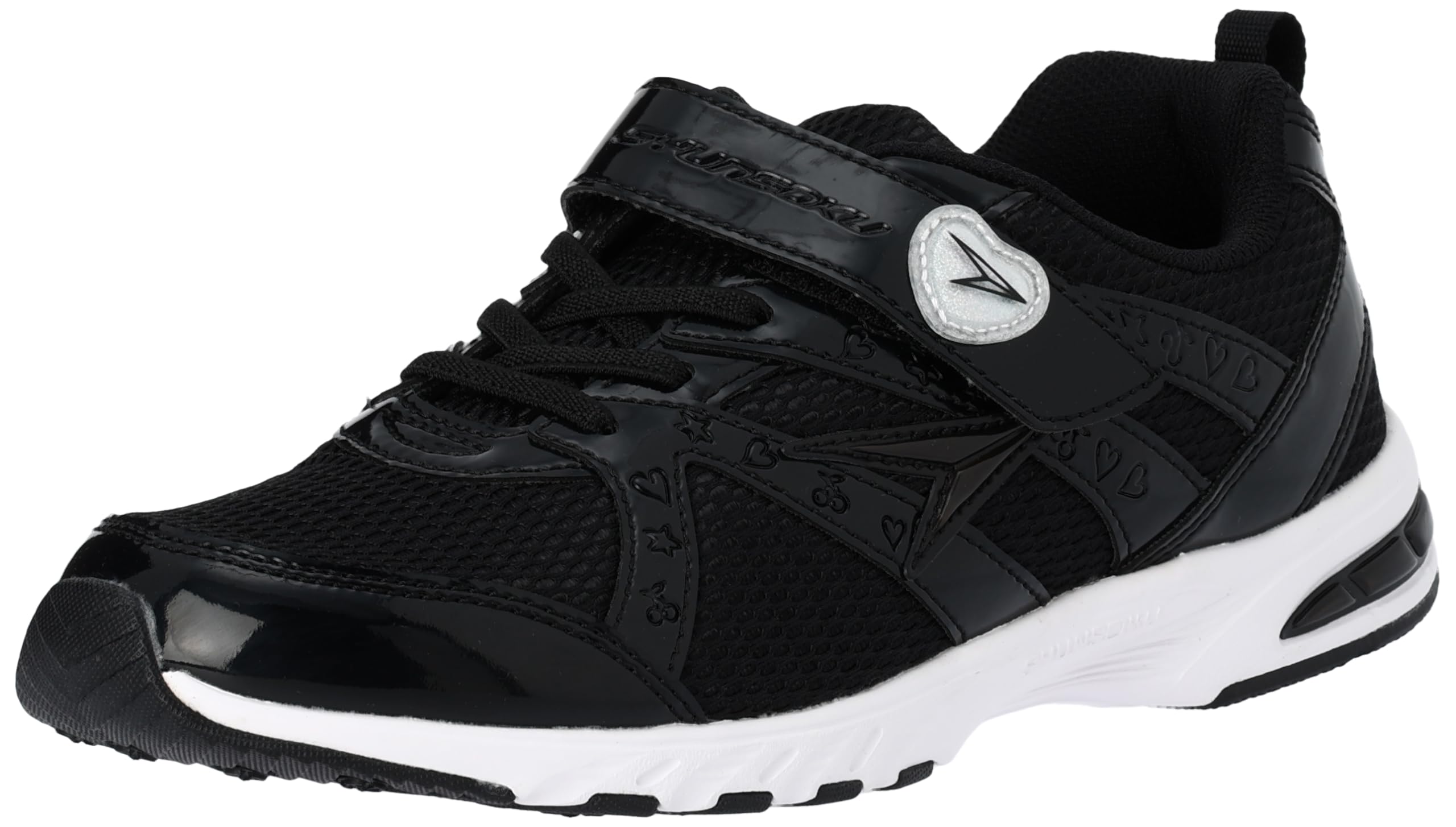 

Sneakers for School LEJ 7870 Current cm [Shunsoku] Kids, Girls, White, Shoes, Lightweight, 19cm~24.5cm, 2E, 4270, Black/White, Color, 24.5