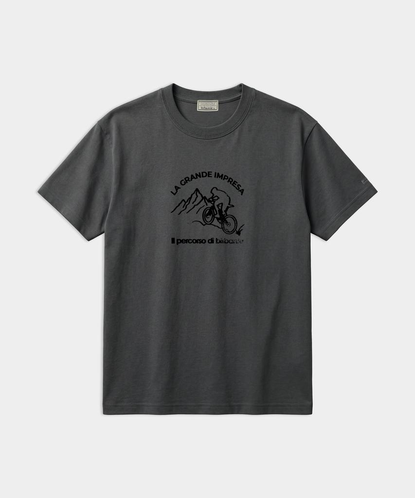 BIRBANTE La Grande Impresa Graphic T-Shirt - Charcoal