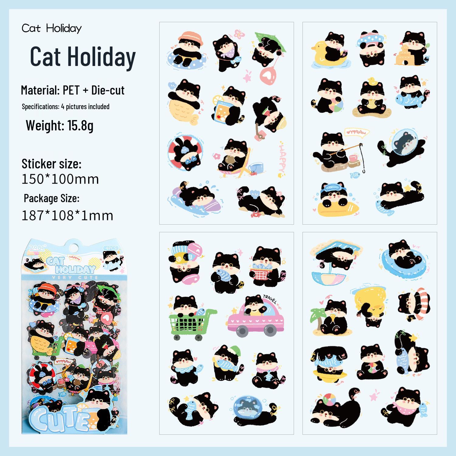 Yuezhen Wenchuang PET Decals: Coal Ball Party, Cross-Border, & Children s Planner Stickers