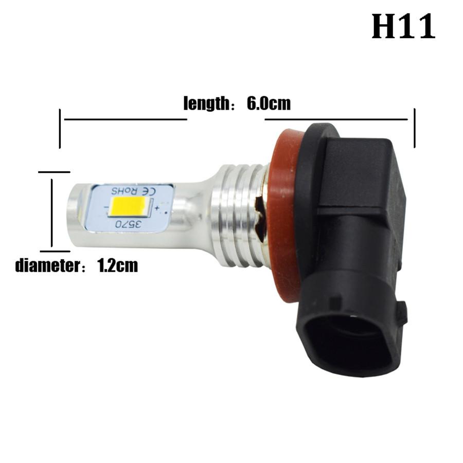 2PCS High Quality H11 LED Headlights Bulbs Kit High/Low Beam 35W 4000LM Super Bright 6000K White