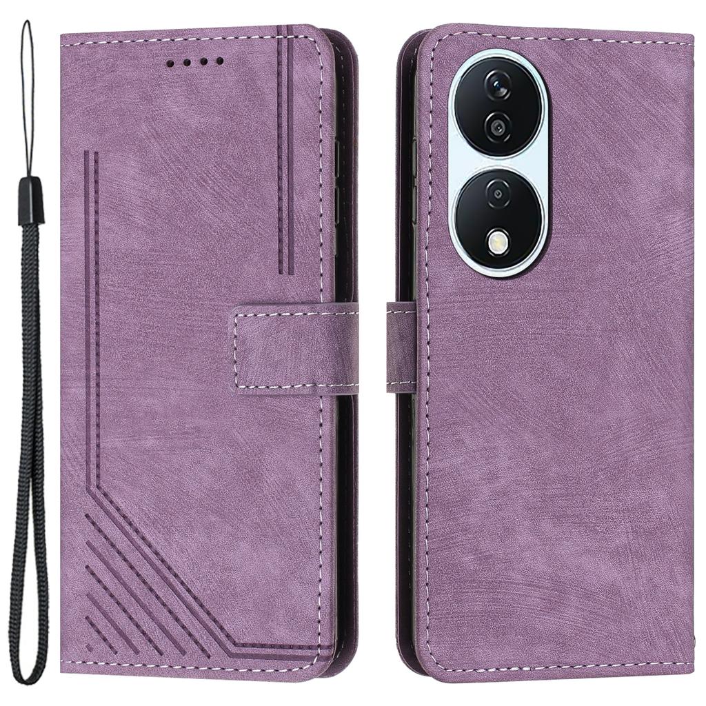 Etui do Honor X7b 4G/90 Smart/Play 50 Plus 5G/Play 8T 5G z Wytłoczonymi Liniami, Slotami na Karty, Pokrowiec na Telefon