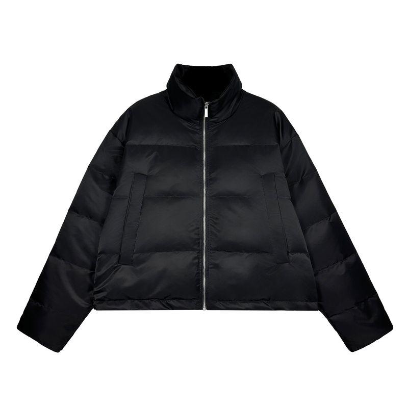 Blaexit Cleanfit White Duck down Lightweight Ribbed down Jacket Winter Coat Men's Fleece-Lined Thickened Cotton Jacket