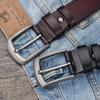 Men'S Pin Buckle Leather Belt Cowhide Belt Printable Belt