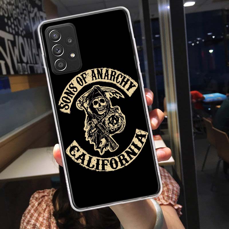 

Sons of Anarchy Phone Case For Samsung A15 A25 A35 A55 Galaxy A12 A22 A32 A52S A72 A05S A02S A42 J6 J4 A6 A7 A8 A90 A80 J8 A9 Co Samsung A52 5G