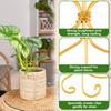 5/6Pcs Plant Stem Support Metal Stem Grapple Holder Reusable Secured Plant Clips For Climbing Plants To Grow Upright Healthier