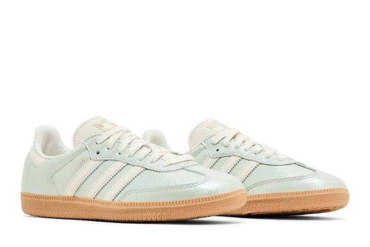 Women's Sneakers Adidas Samba OG Linen Green Metallic (Women's) Linen Green Metallic/Off White/Cyber Metallic
