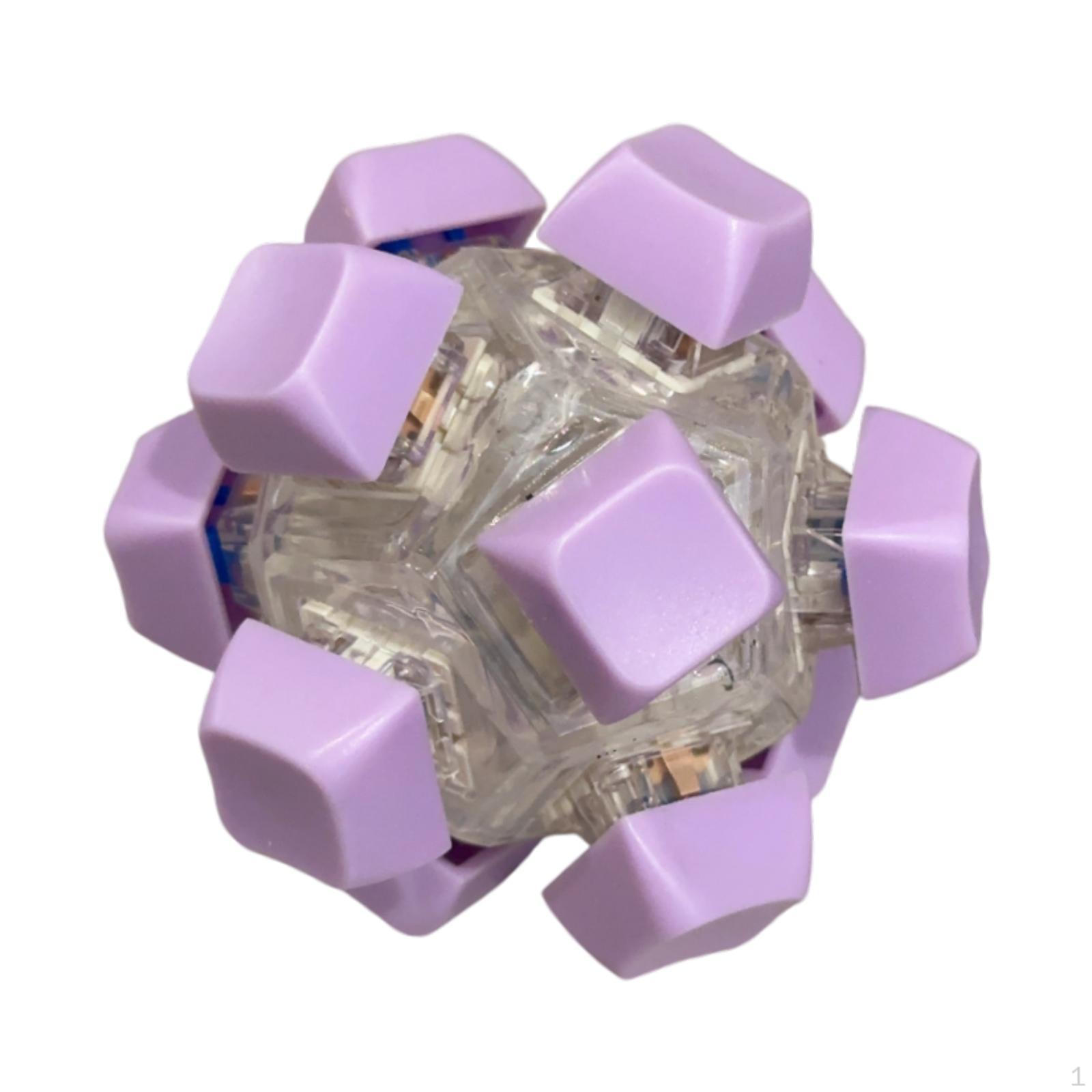 

Fidget Ball для клавиатуры, мини-кликер, сенсорный инструмент для офиса и класса Purple