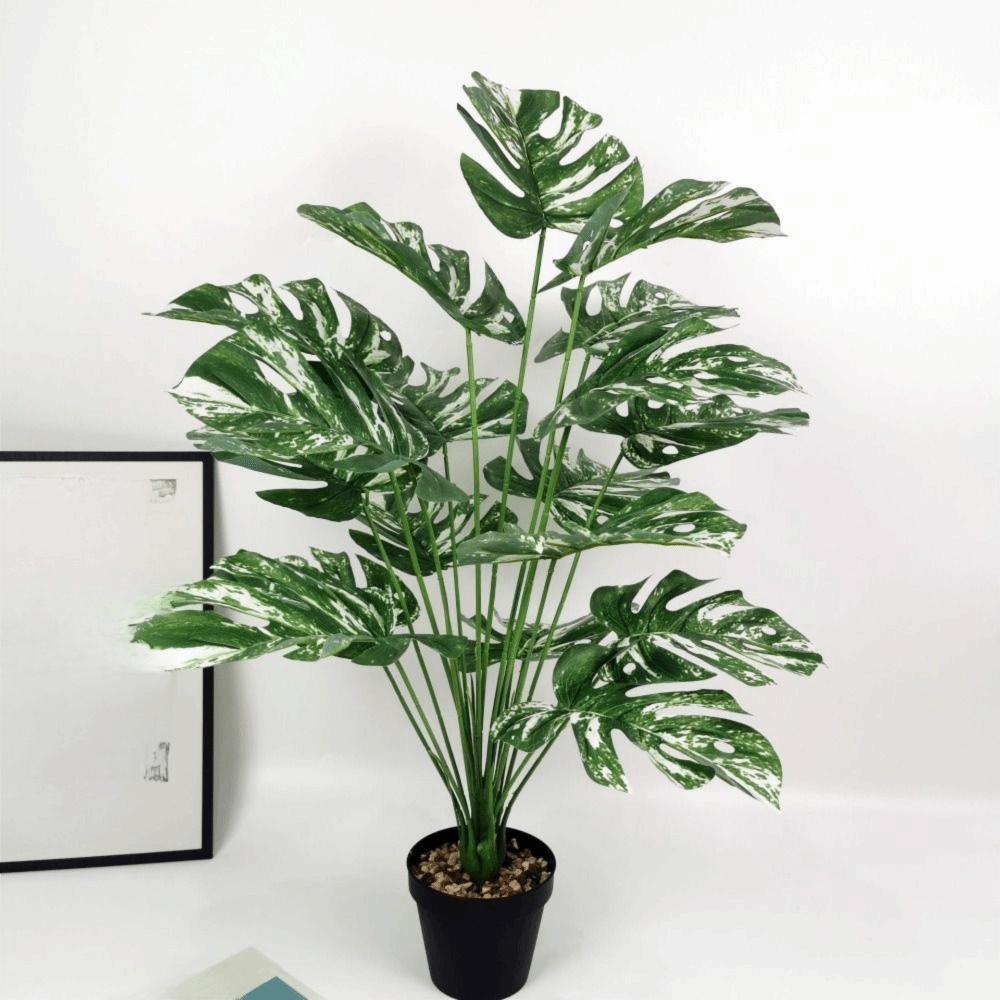 Large Artificial Tropical Palm Branches 9-24 Forks Artificial Plants  Home Garden Decor