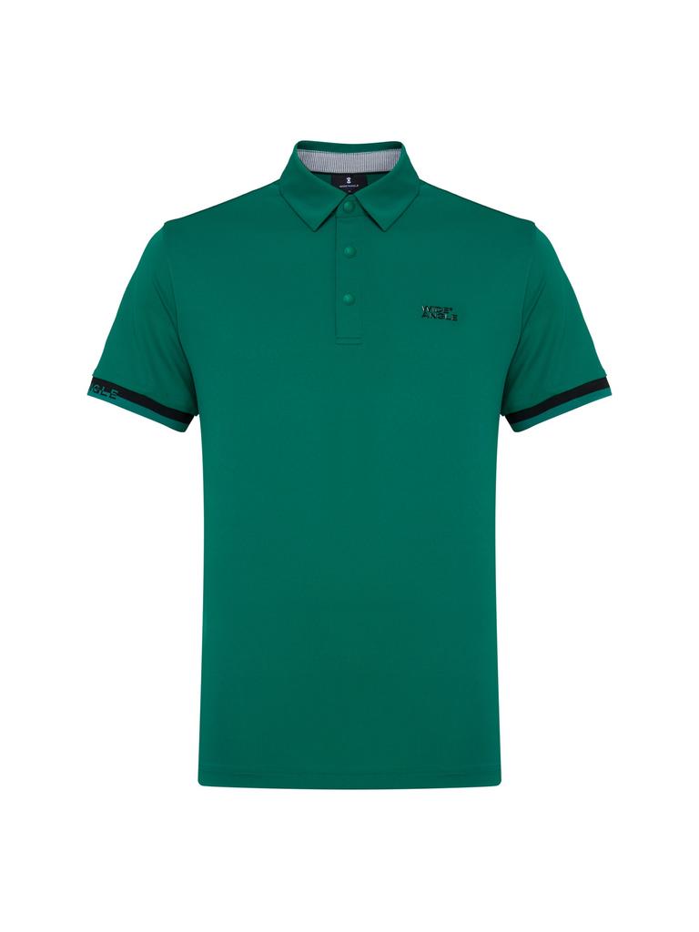 WIDEANGLE Co Essential Pk Short Sleeve Polo Shirt M_Green
