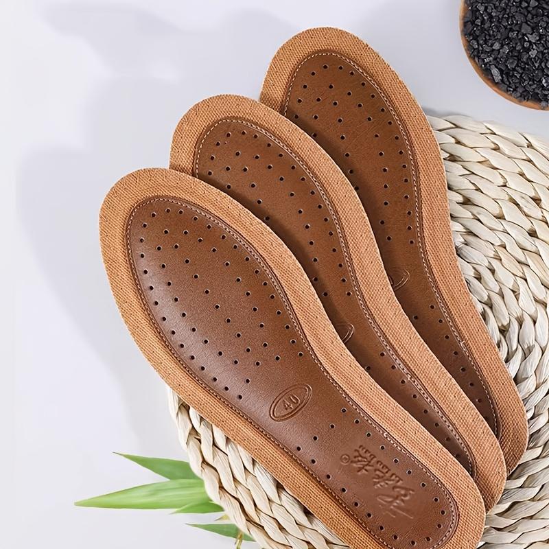 Unisex PU Insoles That Are Comfortable, Sweat-Absorbing, And Thick with Solid Cushioning. They Are Odor-Resistant And Breathable with Activated Carbon