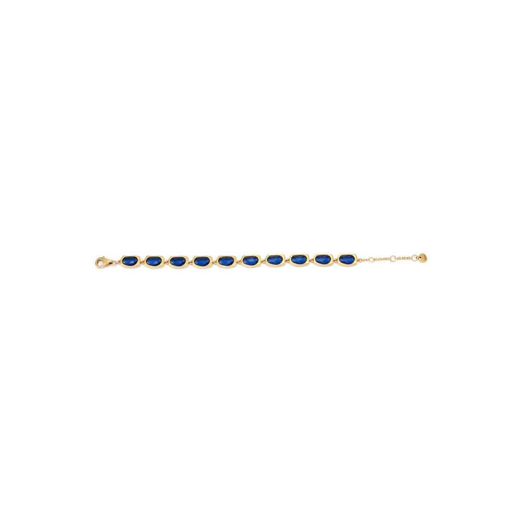 Skagen SOFIE SEA GLASS Stainless Steel Link SKJ1888710 Women's Gold-Tone Bracelet,