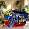 Custom Name Personalized Huggy Wuggy Print Blanket, Home Decor, Bedroom, Sofa, Camping, Couch, Gifts for Birthday Christmas