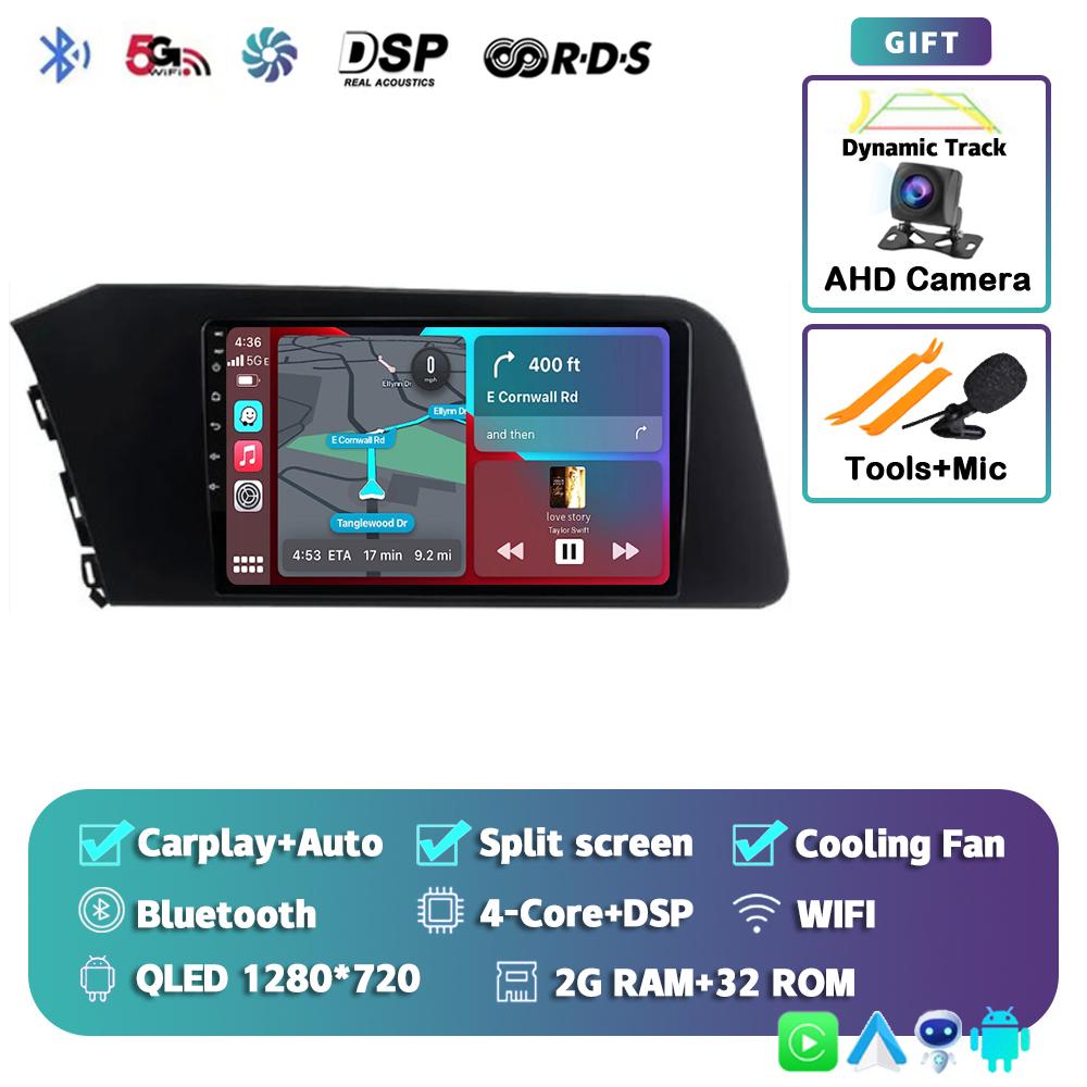 Android 14 Carplay Auto WIFI+4G Car Radio For Hyundai Elantra VII CN7 2020 2021 Multimedia GPS Player Stereo 2din DSP Head Unit