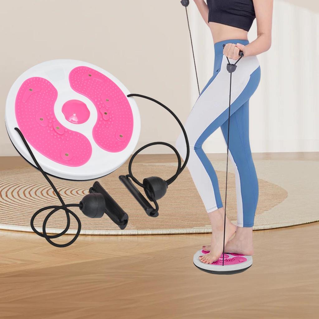 Twist Exercise Board Ergonomic Abdominal Workout Device for Thighs Arms Hips Pink