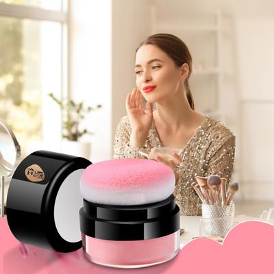 5G Cushion Blush Highly Pigmented Lips Eyes Cheeks Blusher with Soft Puff Lightweight Women Makeup Natural Loose Powder Face Blush