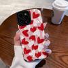 Red White Love Heart Silicone Case For Samsung Galaxy S22 Plus A52 A54 5G A53 A34 A51 A23 A32 A31 A71 A72 A73 A14 A13 A12 S21