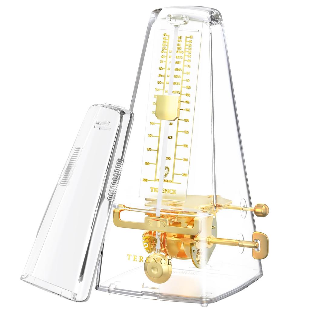 TERENCE TM2 Mechanical Metronome for Musical Metal Suitable for Experienced and Transparent Pendulum-Type High-Precision Instruments,