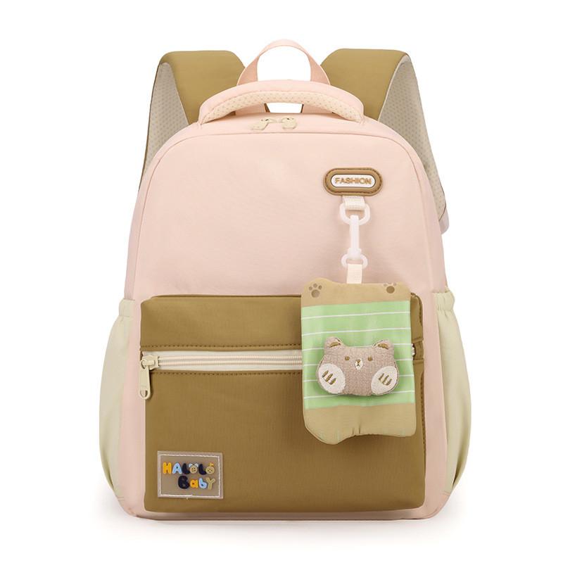 Children Breathable Letter And Lightweight School Backpack With Straps Curved