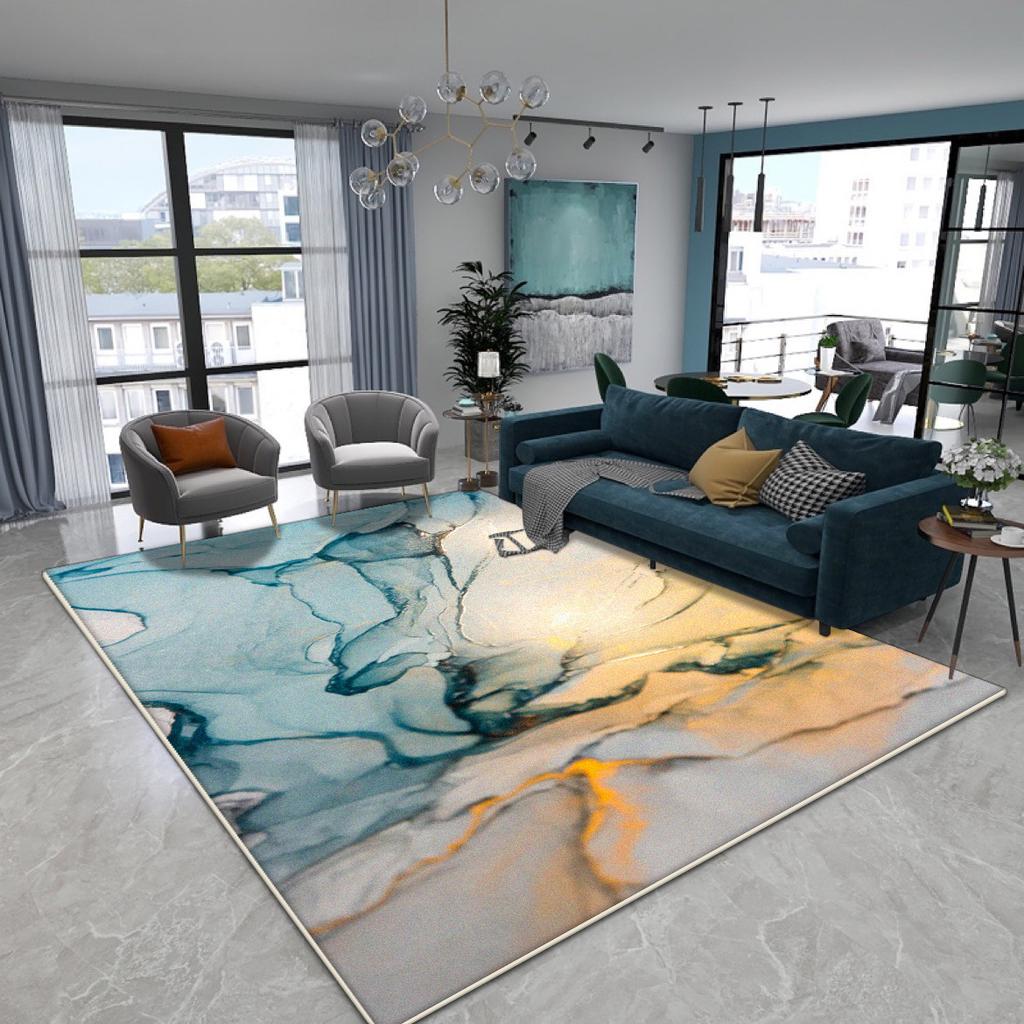 Modern Decoration Carpet for Living Room Luxury Marble Bedroom Non-slip Rug 200x300 Lounge Coffee Tables Washable Floor Mat Soft