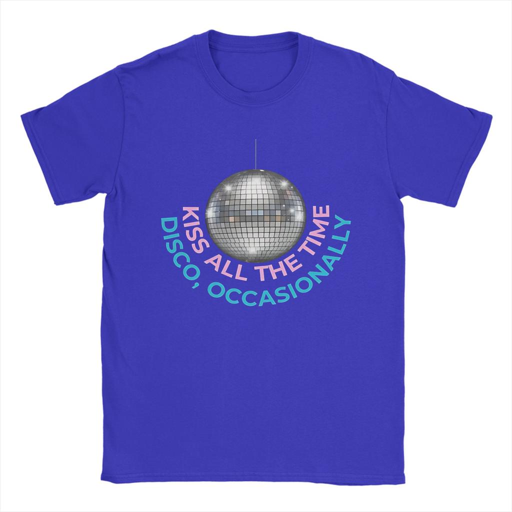Kiss All The Time Disco Occasionally 2026 Unisexs T Shirt Leisure Tee Shirt Short Sleeve Crewneck TShirt Cotton Adult Tops