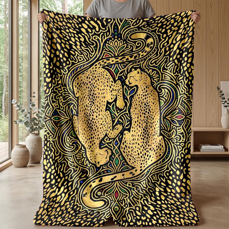 Gleaming White Tiger Majesty Theme blanket Lightweight Warm Flannel Blanket Decorative Throw Blanket for Home Decoration