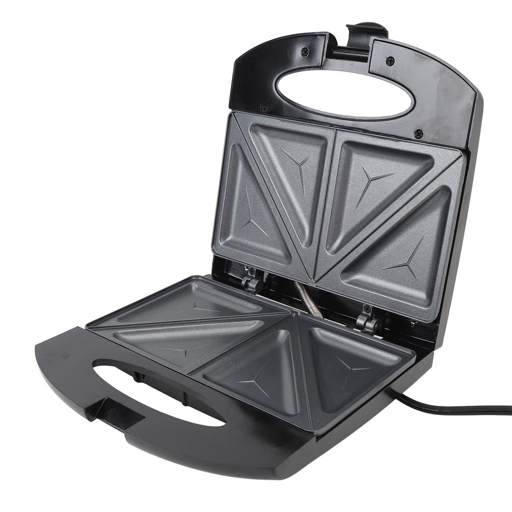 Electric Breakfast Maker with Safe Handle Anti Stick Aluminum Electric Sandwich Press for Waffle