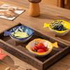 6 Stück Japanische Retro Keramik Fischförmige Teller; Gewürzteller/Dipteller/Nussteller/Saucen-Teller/Dessertteller/Frucht-Teller