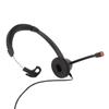 Telephone Headset Noise Cancelling Comfortable Single Ear Communication Headset for PC Computers Black