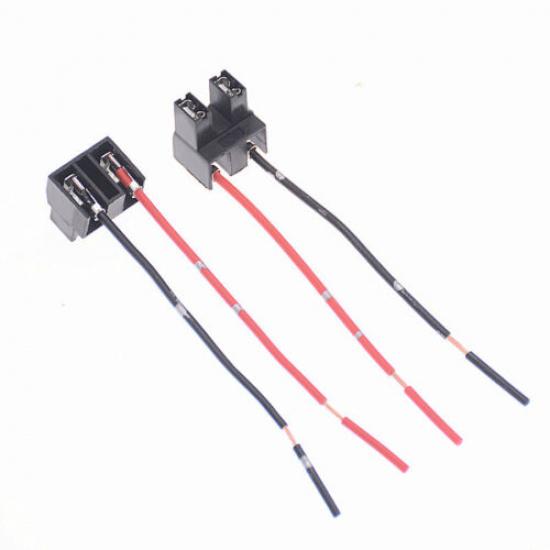 2pcs For Lamp Wire Pigtail Female H7 2 Harness Head Light Low Beam Socket Plug