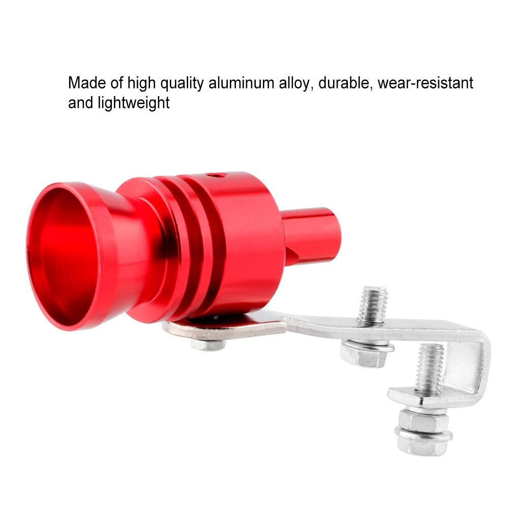 Universal Car Exhaust Pipe Turbo Whistle for Automobile ATV SUV Auto Accessories (Red)