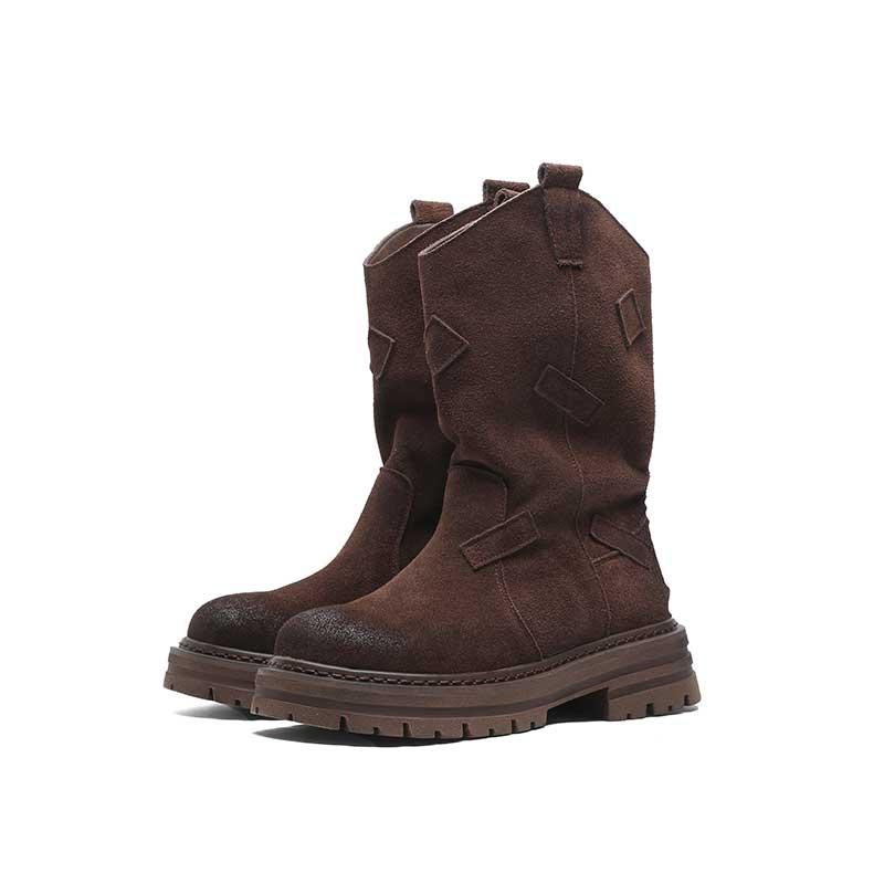 Fashion Autumn Winter 2024 Hot Sale New Women's Ankle Boots Fashion Round Toe Wear Resistant Shoes for Women Zapatos Para Mujeres