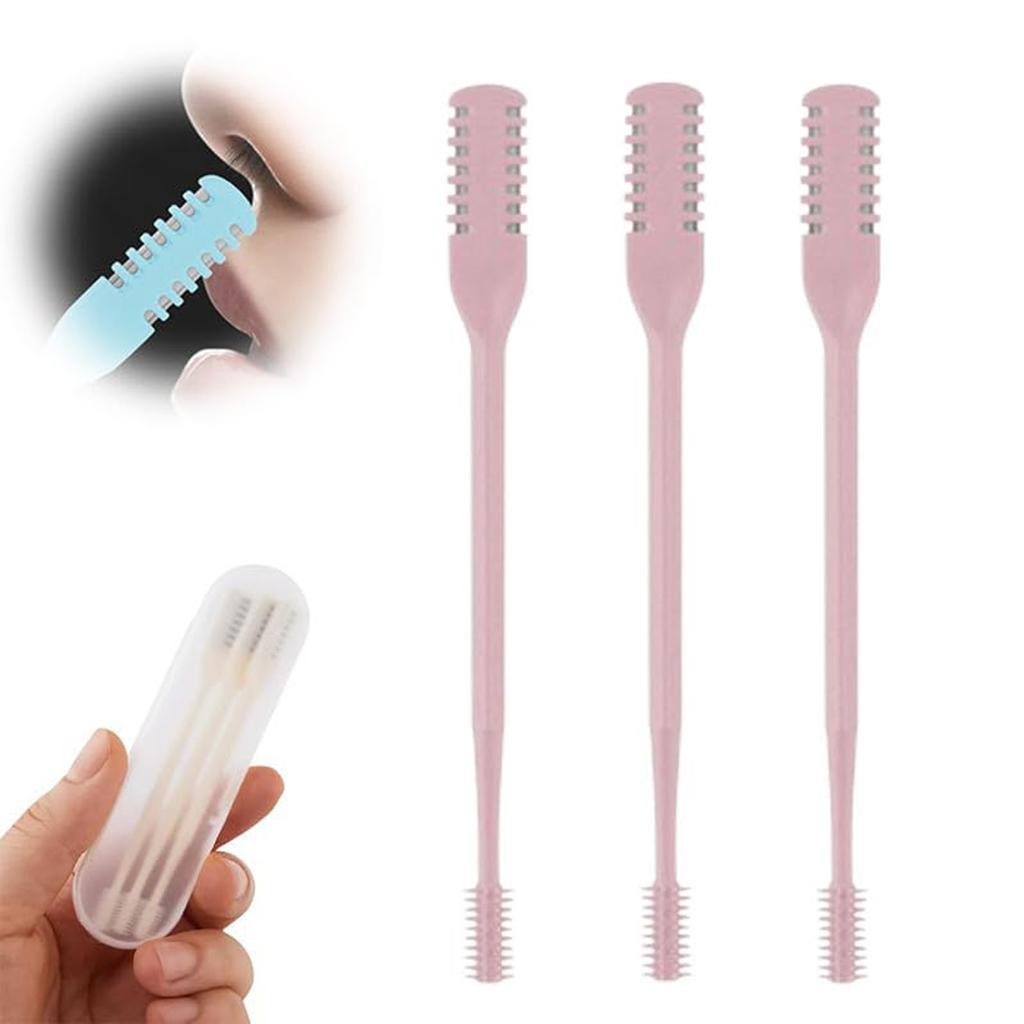 2-in-1 Nasal Hair Cutter, New Double Sided Nose Hair Knife, Nostril Hair Remover Tool, Portable Manual 360° Rotating Nose Hair With Ear For Women Men