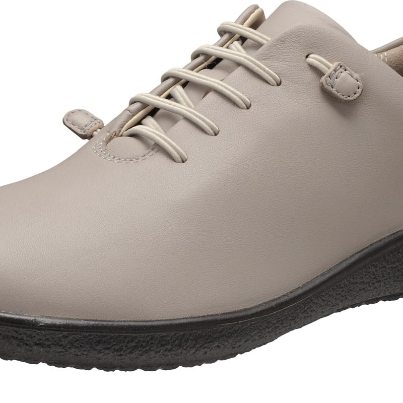 Sneakers made of genuine leather with elastic easy to walk ASC light cm [Achilles Sorbo] laces, in, women's, 3E, 5310, gray, 24.5