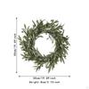 Artificial Olive Wreath Greenery Leaves with Beans Round Branch Spring Summer for