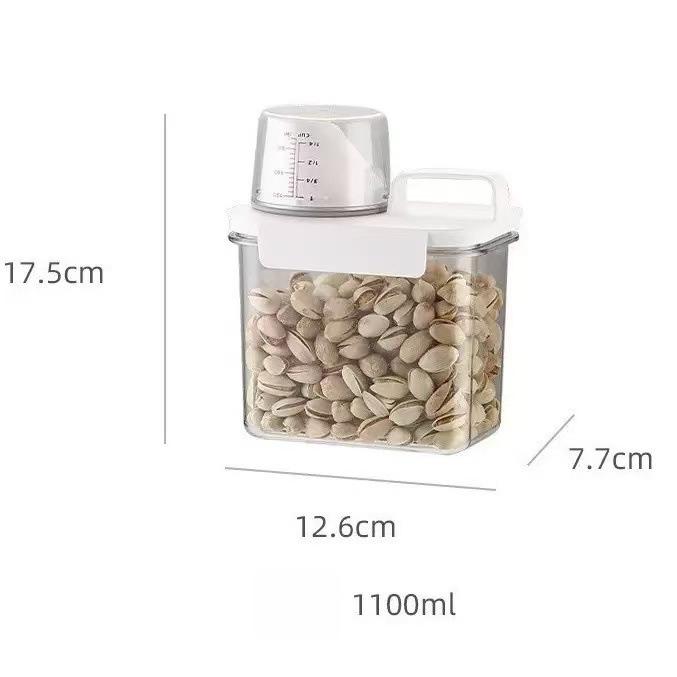 Airtight Laundry Detergent Dispenser Powder Storage Box Clear Washing Powder Liquid Container with Lids Jar