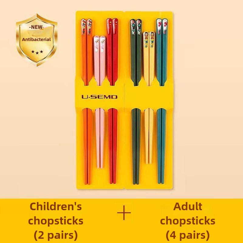 

Домашние палочки для еды Одна палочка Нескользящие Нелегко плесневеют Палочки из сплава Японские Новые Семейные Специальные Специальные Палочки для еды