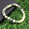 Armband med naturliga krysoprasädelstenar 7,5" 8 mm runda pärlor Smycken Jubileumsgåva till Honom/Henne RBB-10