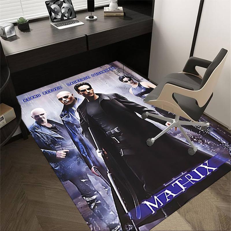 

1 шт. Ковер с изображением Киану Ривза из «Матрицы», для декора дома и офиса, Ковер под офисное кресло, Праздничный подарок, Ковер для конференц-залаL1190 60cm by 90cm