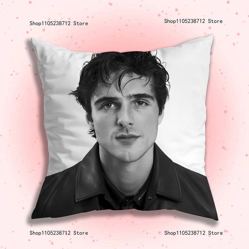 J-Jacob E-Elordi Pillow Case Plush Fabric Soft Pillowcase Double Sided Print Sofa Cushion Cover Throw