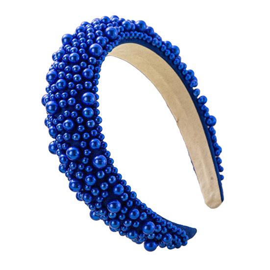 Imitation Pearl Hair Hoop Wide Heightened Headband Flexible Comfortable Fit Hair Hoop Hair Accessory