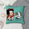 Cartoon Cute M-Mafalda Pillow Case Square Double-Sided Printing Sofa Cushion Cover Pillowcase Bedroom Bedside