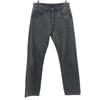 90s Piece Dyed Black Old Denim Pants W32 Jeans Button Fly Men's Used