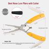 Tungsten Steel Long Nose Fishing Pliers: Line Cutter, Split Ring Opener & Hook Remover
