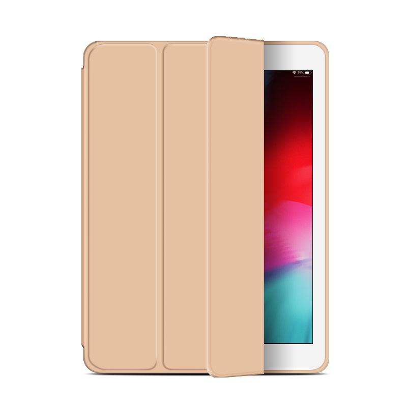 Für iPad Air Pro MINI Hülle 3 4 5 6 7 8 9 10. Generation 3-fach Leder Tablethülle Flüssigsilikon Weiche Halterung 11 12.9 13 Abdeckung
