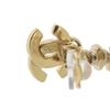 CHANEL Earring Mademoiselle COCO Mark doll motif Plated Gold 17.2g Women Used